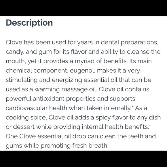 New ~ do TERRA Clove Bud Oil - Picture 2 of 2